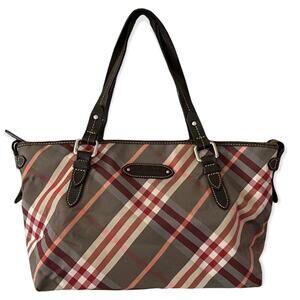 Burberry Blue Label Nova Check Canvas & Leather Purse
